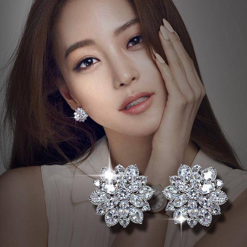 Bride Earring For Wedding 3 Pairs Hypoallergenic 925 Sterling Silver Round Square Teardrop Diamond Halo Stud Earrings Set Jewelry Gifts... December Birthstone Rings Bride Earring For Wedding 3 Pairs Hypoallergenic 925 Sterling Silver Round Square Teardrop Diamond Halo Stud Earrings Set Jewelry Gifts... December Birthstone Rings