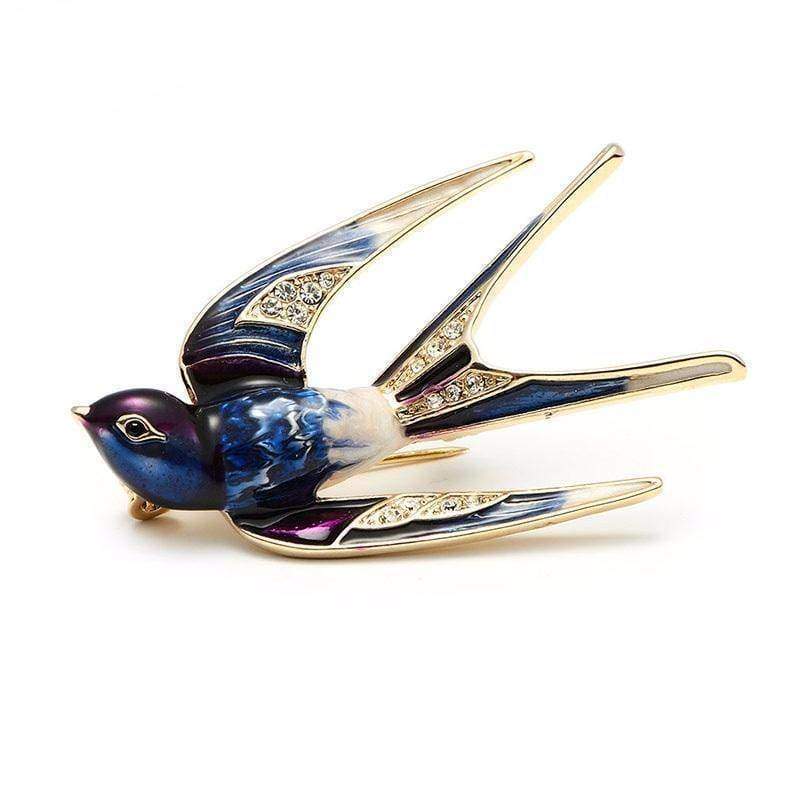 Jewelry Classic Enamel Swallow Brooch Pins