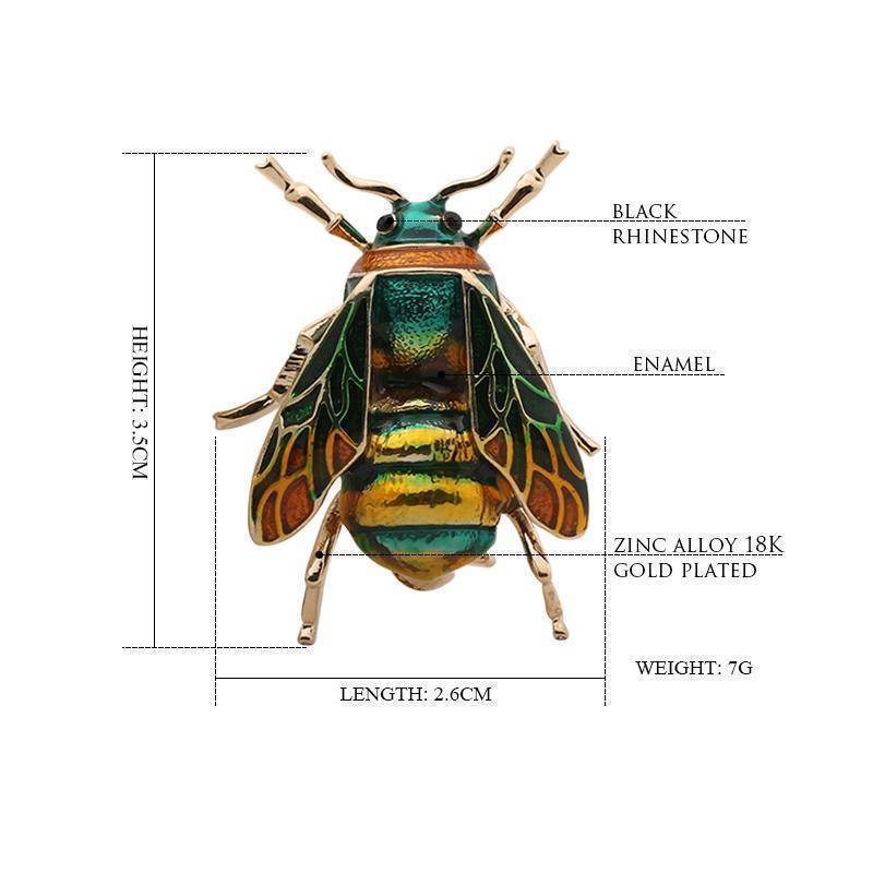 jewelry Cute Bee Fly Insect Enamel Brooch