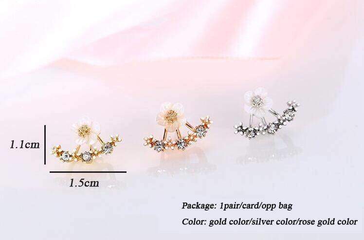 jewelry Cute Cherry Peach Blossoms Flower Stud Earrings