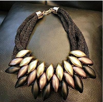 jewelry Gold Black Vintage Silver/Gold/Black Choker Statement Necklace Women Bijoux Rope Chain Geometric Necklaces & Pendants Big Chunky Necklaces