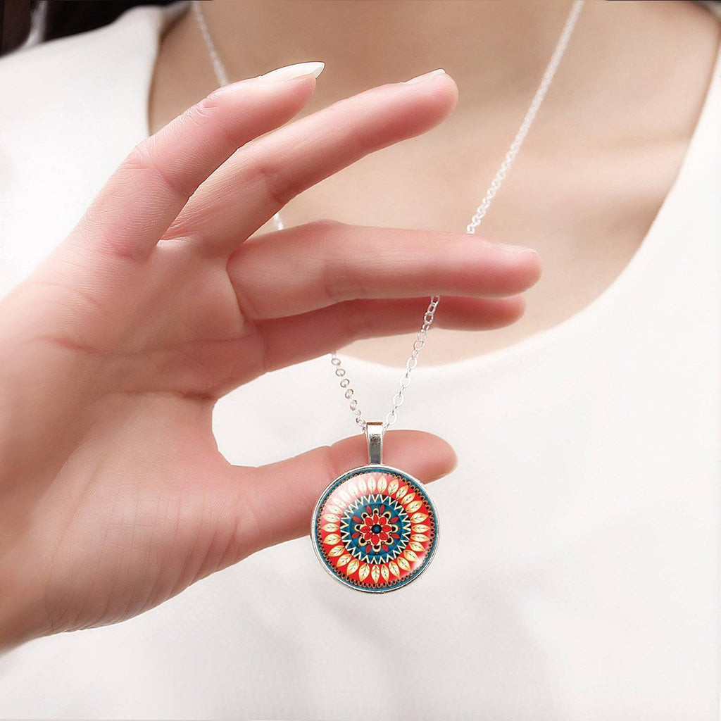 Jewelry Indian Mandala OM Zen Buddhist Symbol Jewelry Set
