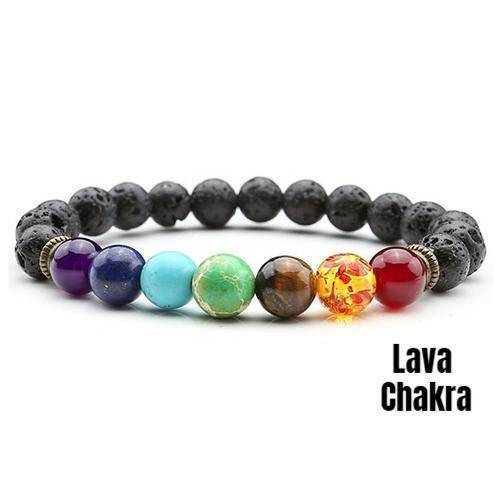 jewelry Lava Chakra Sale! Chakra Handmade Leather Wrap Natural Stone Mix Bracelet