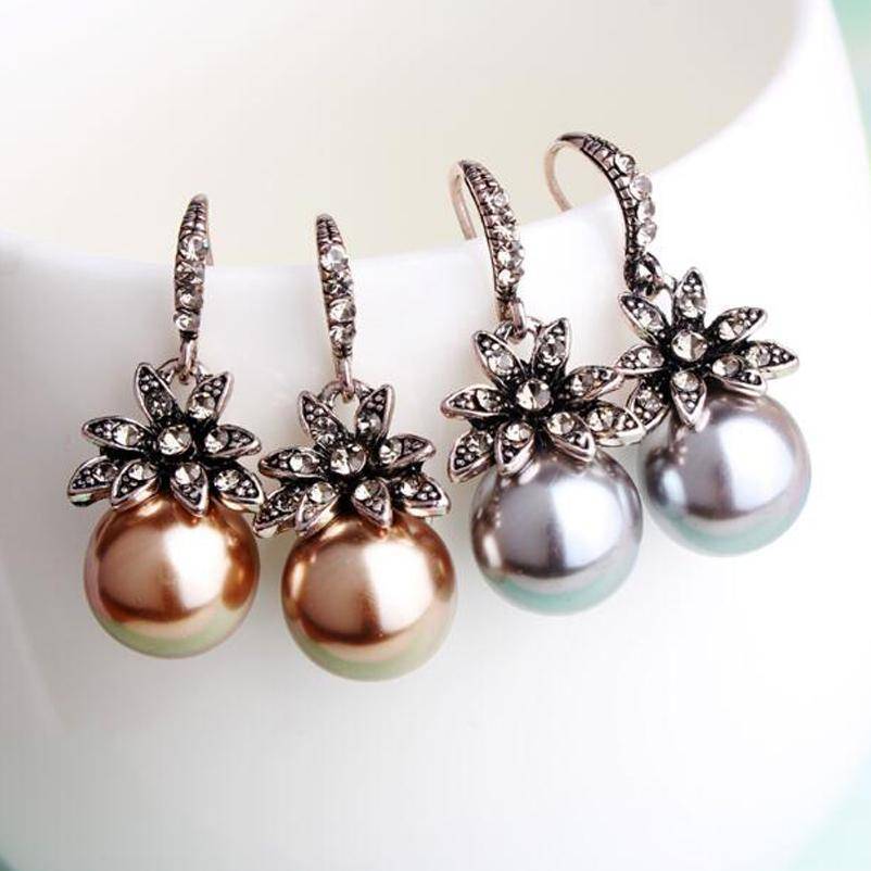 jewelry Luxury Pearl Drop Earrings Fine Jewelry Accessory