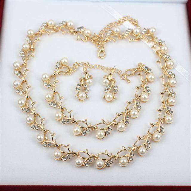 Luxury Bridal Faux Pearl Necklace Large Crystal Clavicle - Temu