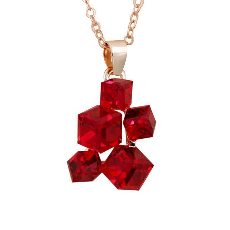 Jewelry Set Geometric Crystal Jewelry Sets Necklaces & Pendants Stud Earrings