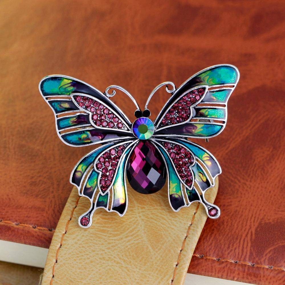 jewelry Vintage Large Enamel Butterfly Brooches Pin
