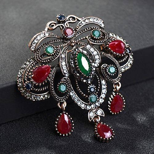 jewelry X015G140 Turkish Resin Brooch Pins
