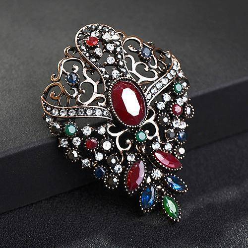 jewelry X017G140 Turkish Resin Brooch Pins