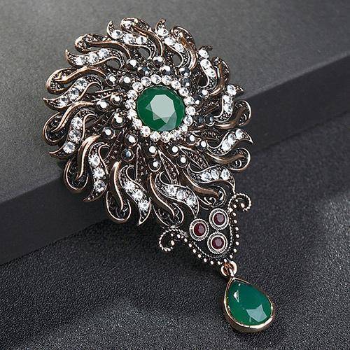 jewelry X018G130 Turkish Resin Brooch Pins