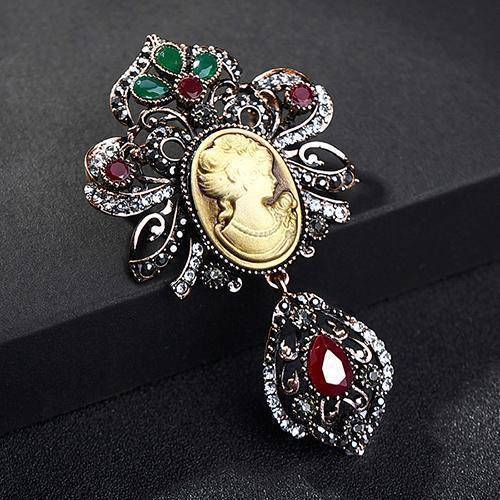 jewelry X019G140 Turkish Resin Brooch Pins