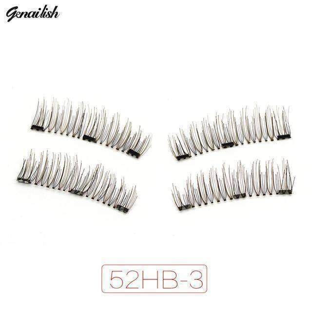 Makeup Scissors 52HB-3 Genailish Magnetic eyelashes with 3 magnets handmade 3D/6D magnet lashes natural false eyelashes comfortable -KS02-3