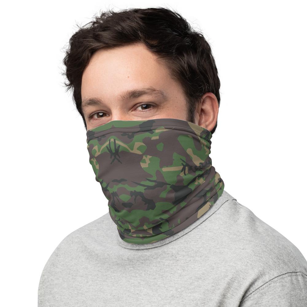 Woodland camouflage pattern design neck gaiters face mask covers, Neck Gaiter scarf, Balaclava Beanie, Hairband, Hood,  headband for men and women