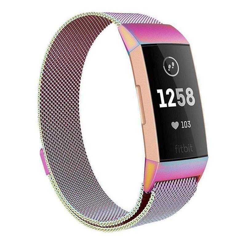 Watchbands multicolor / Charge 4 - S Fitbit charge 3/4 Band Replacement Wristband, Luxury Milanese loop steel Design For Men Women Smartwatch Bracelet Strap |Watchbands| Unisex