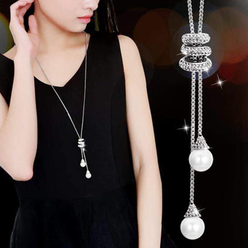 All-match Tassel Sweater Chain Long Necklace