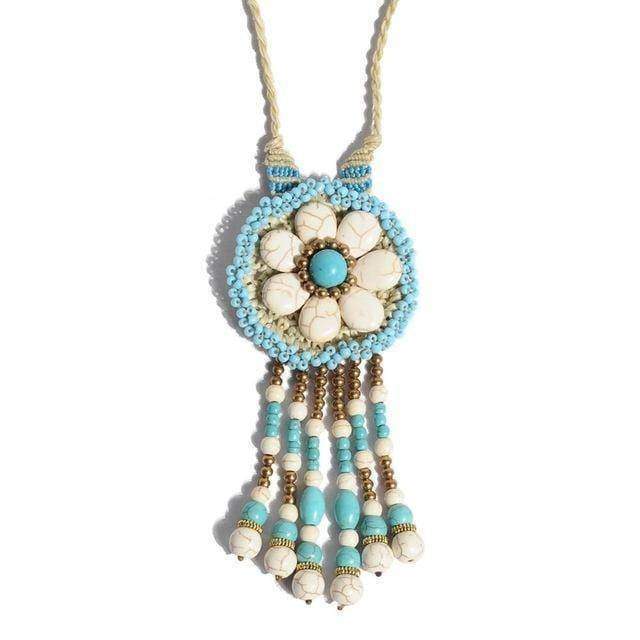 necklace Option D Handmade Bohemian Beads Tassel Necklaces