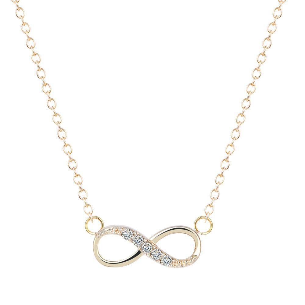 necklaces Gold Tiny Infinity Pendant Necklace
