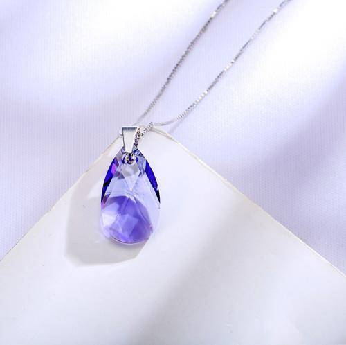 Necklaces lavender SWAROVSKI WaterDrop Shaped Pendant Necklace