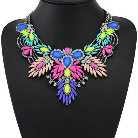 necklaces Mix Crystal Collar Statement Necklace