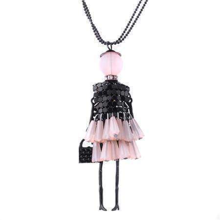 necklaces Pink Doll Pendant, Dress Doll Necklaces