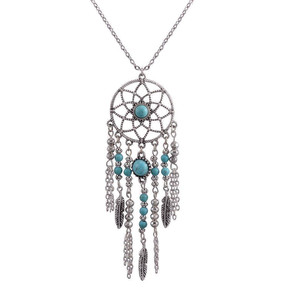 necklaces Silver Dreamcatcher Pendant Necklace