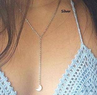 necklaces Style3 Silver Vintage Acrylic Ox Horn Moon Choker Bohemian Necklace