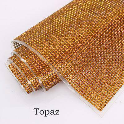 Rhinestones Trim Resin Rhinestones Trim Gold Side Transparent DIY