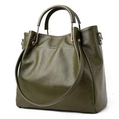 shoulder bag Green Genuine Leather Tote, Shoulder Bag Handbag