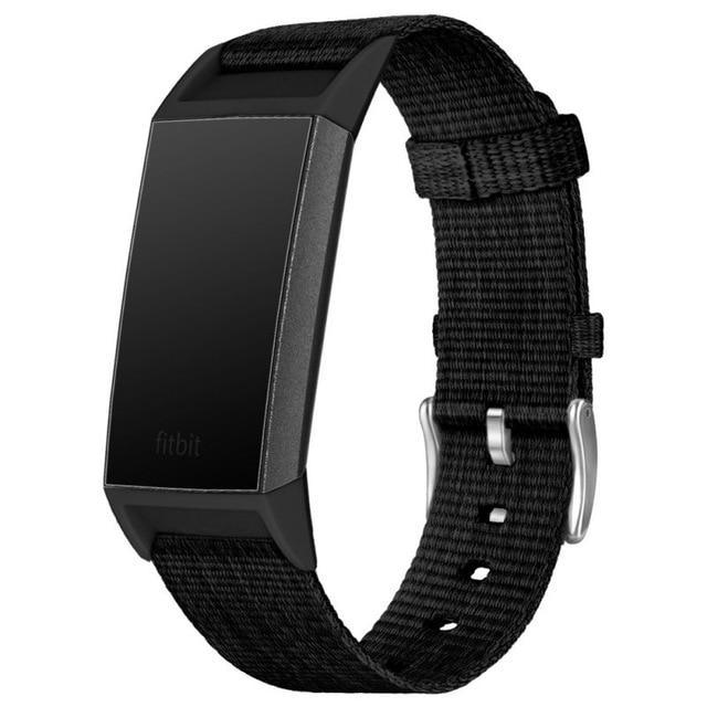 2019 New Simple Replacement Wristband Nylon Canvas Sport Watch Strap Wrist Band for Fitbit Charge 3 4|Smart Accessories|