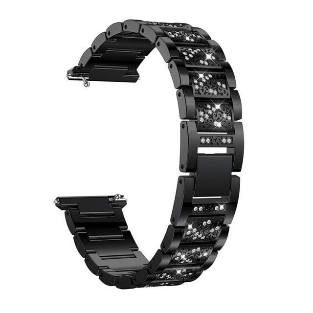 Fitbit Versa/2/Lite 23mm, Elegant Bling Shining Crystal Design Bracelet, Quick Release Smartwatch Strap Women Jewelry Watchband wristband