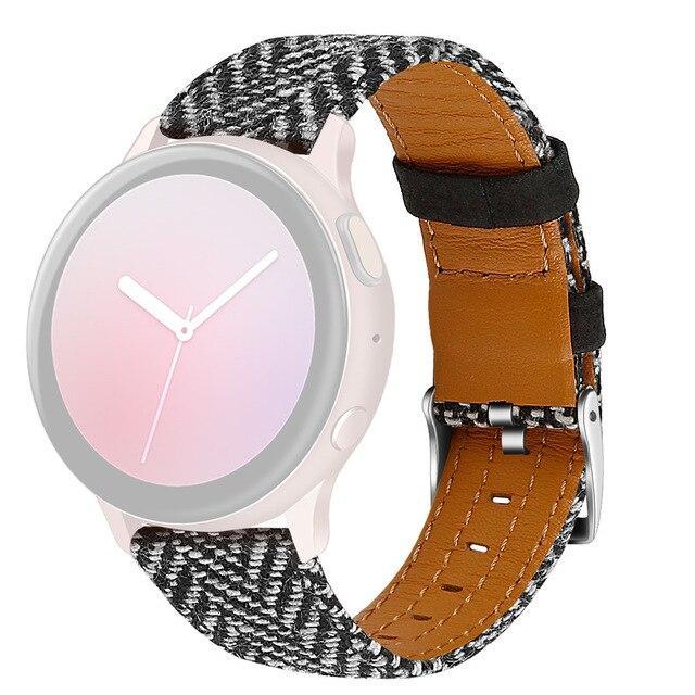 Smart Accessories Nylon Canvas Leather Replacement Band Strap For Samsung Watch Active 2 40/44mm 2020 Hot Sale Dropshipping|Smart Accessories|