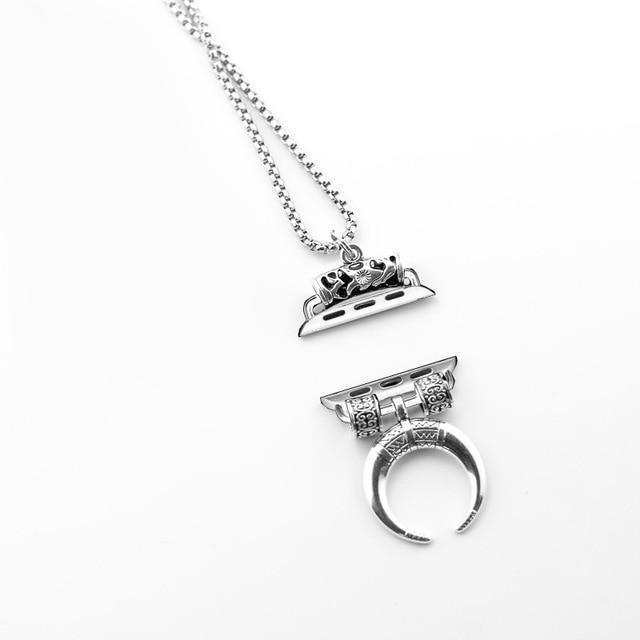Silver Necklace Pendant Jewelry Stainless Steel Accessories Series 7 6