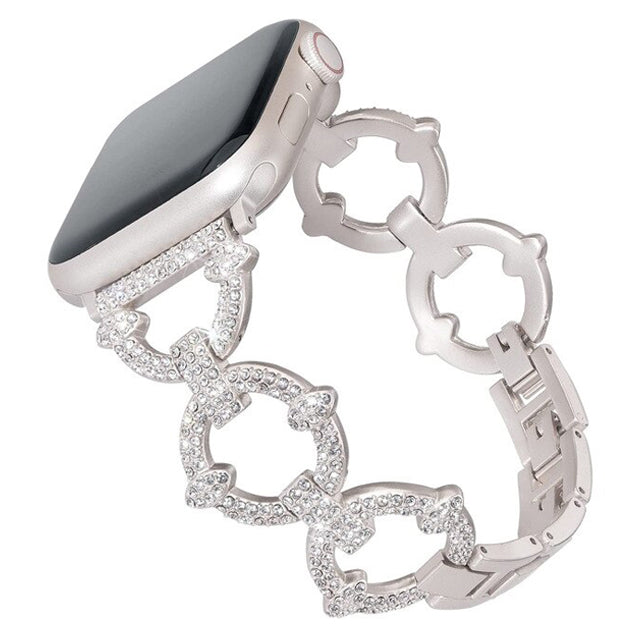 Diamond Metal Strap for Apple Watch Band Series 8 7  Butterfly Bracelet