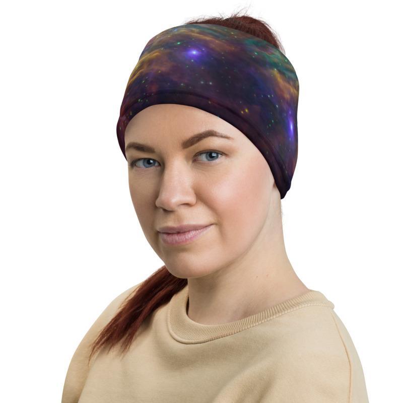 Cosmic Galaxy sky Cloud Orion Nebula Neck Gaiter Face cover scarf, Head wrap Balaclava Mask Wrist & Hairband men women - US Fast Shipping