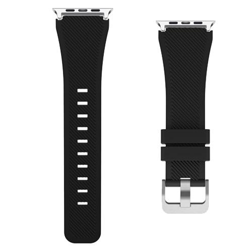 Watchbands 13-black / 38mm-40mm sport silicone strap for apple watch band 4 5 44mm 40mm pulseira rubber bracelet watchband for iwatch correa 42mm 38mm 5/4/3/2/1|Watchbands|