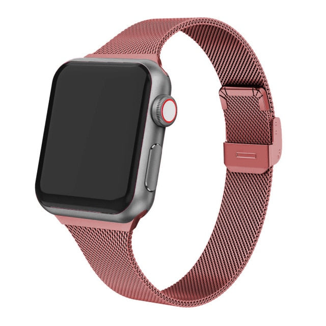 Milanese strap For Apple Watch band 44mm 40mm iWatch band 38mm 42mm Silm watchband bracelet Apple watch series 3 4 5 SE 6 strap