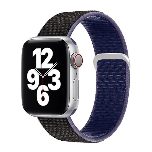 Watchbands midnight blue / for 38mm 40mm Sport loop strap for Apple Watch band 40mm 44mm iwatch sereis 6 5 nylon smartwatch bracelet iWatch apple watch 3 band 42mm 38mm|Watchbands|