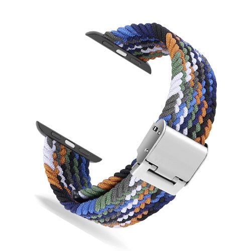 Braided Solo Loop Strap Series 7 6 5 4 Adjustable Elastics Bracelet