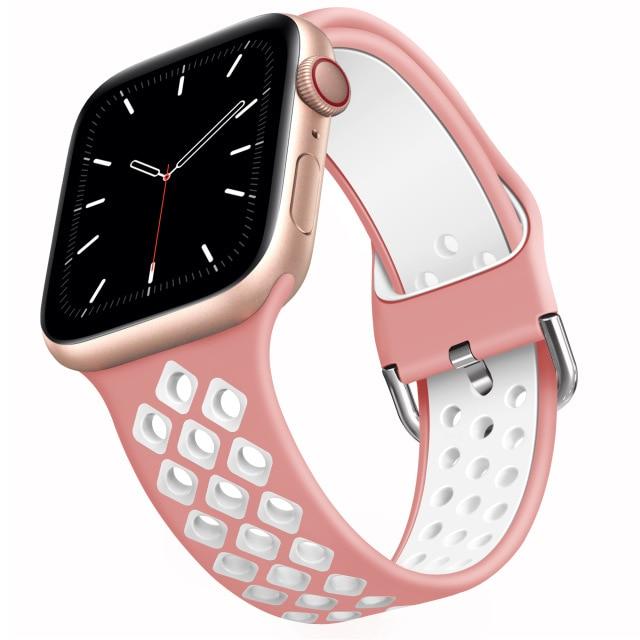 Apple Watch, Soft Silicone Pink Strap