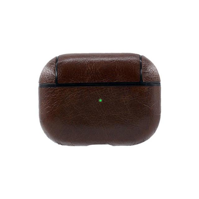 Earphone Accessories Dark brown Airpods Pro Leather Case For airpods 3 pro case cover Wireless Bluetooth Headphone Adapter Cover