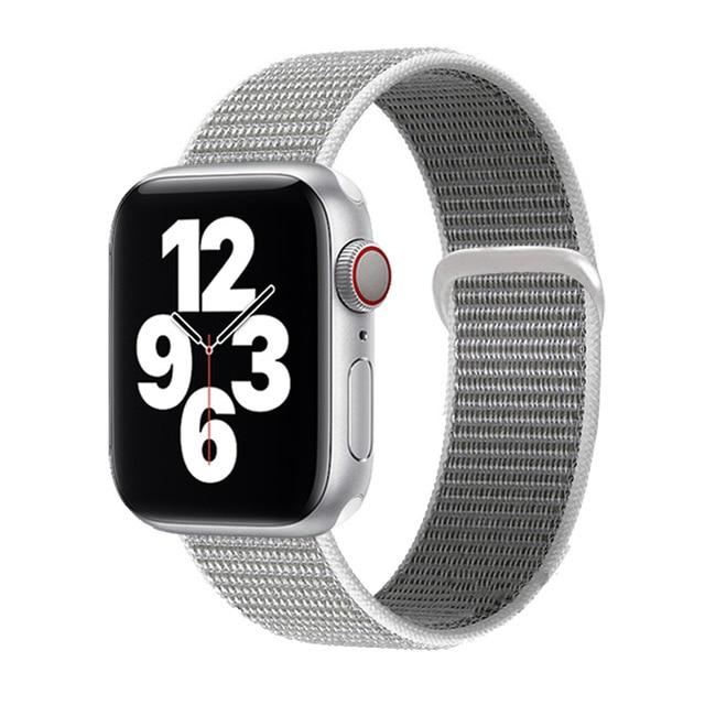 Watchbands 43 Seashell / for 38mm 40mm Sport loop strap for Apple Watch band 40mm 44mm iwatch sereis 6 5 nylon smartwatch bracelet iWatch apple watch 3 band 42mm 38mm|Watchbands|