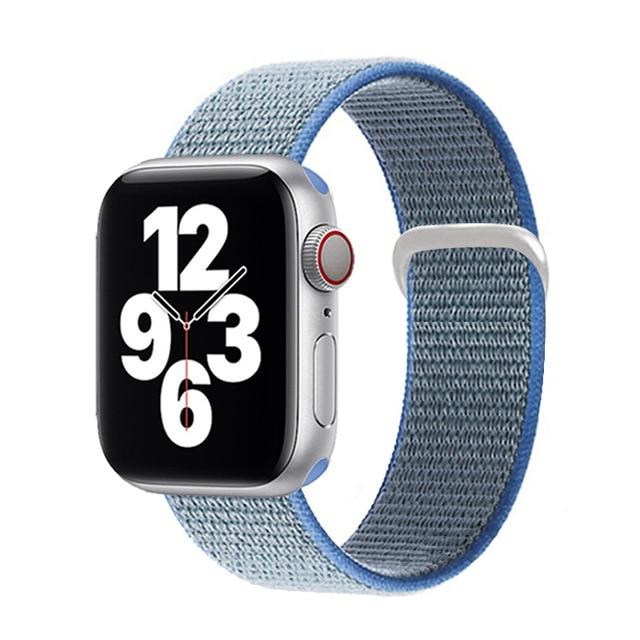 Watchbands 52 Tahoe blue / for 38mm 40mm Sport loop strap for Apple Watch band 40mm 44mm iwatch sereis 6 5 nylon smartwatch bracelet iWatch apple watch 3 band 42mm 38mm|Watchbands|