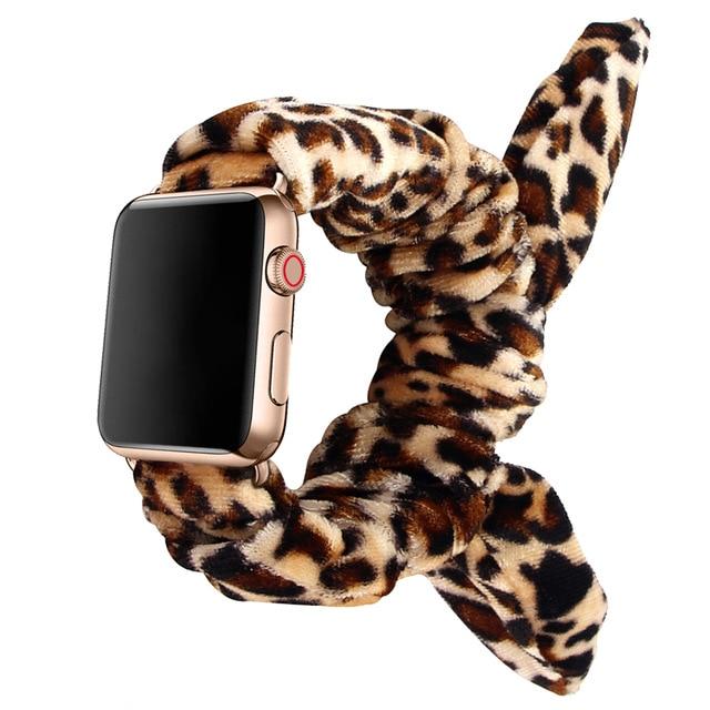 Watchbands Leopard print / 38mm /40mm Strap for apple watch 5 band 44 mm 40mm strap Elastic Fashion Bracelet for Women Wristband apple watch series iWatch 5 4 3 38MM|Watchbands|