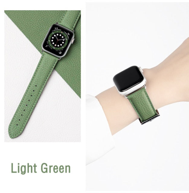 Apple Watch Band Series Genuine Classic Leather Loop Wrist