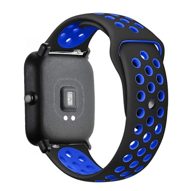 20mm/22mm Silicone band For Amazfit GTS/2/2e/GTS2 Mini/GTR 42mm/47mm/GTR2/2e/stratos 2/3 Sport Watch Bracelet Amazfit bip strap