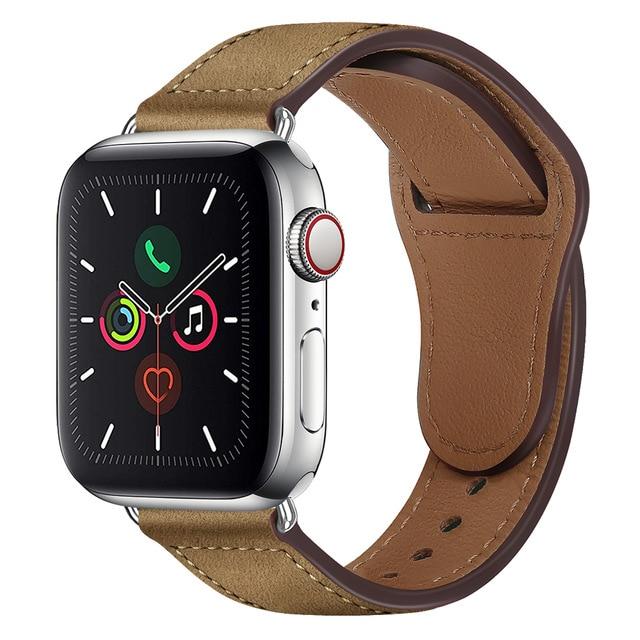 Watchbands S Crazy Brown / 38mm or 40mm Genuine Leather strap For Apple watch band 44 mm 40mm for iWatch 42mm 38mm bracelet for Apple watch series 5 4 3 2 38 40 42 44mm|Watchbands|