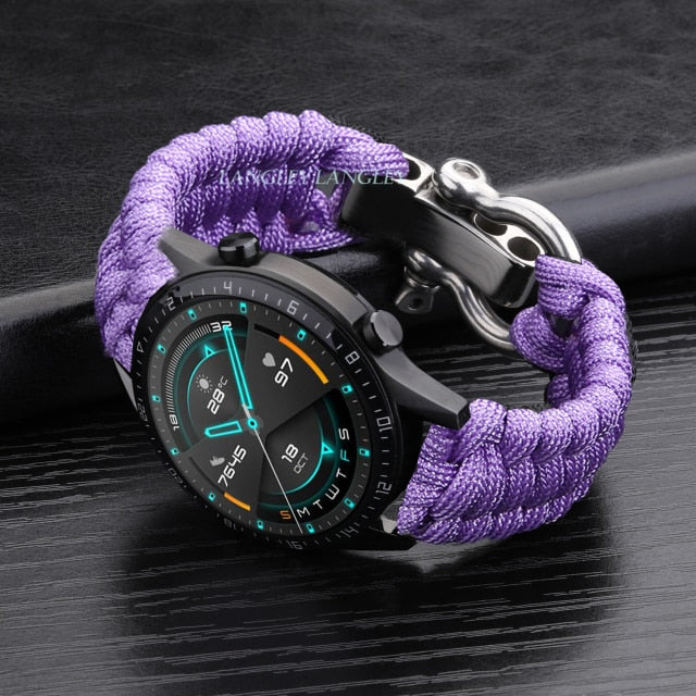 20mm 22mm for samsung galaxy watch 3 45mm 41mm active 2 band for Galaxy  Watch 4 Classic 46mm 44mm 42mm 40mm strap Fabric correa
