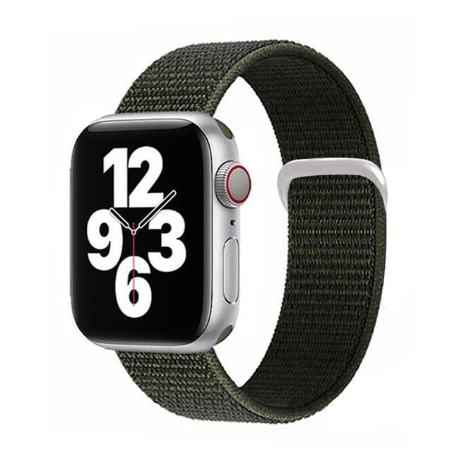 Watchbands 31Military khaki / for 38mm 40mm Sport loop strap for Apple Watch band 40mm 44mm iwatch sereis 6 5 nylon smartwatch bracelet iWatch apple watch 3 band 42mm 38mm|Watchbands|