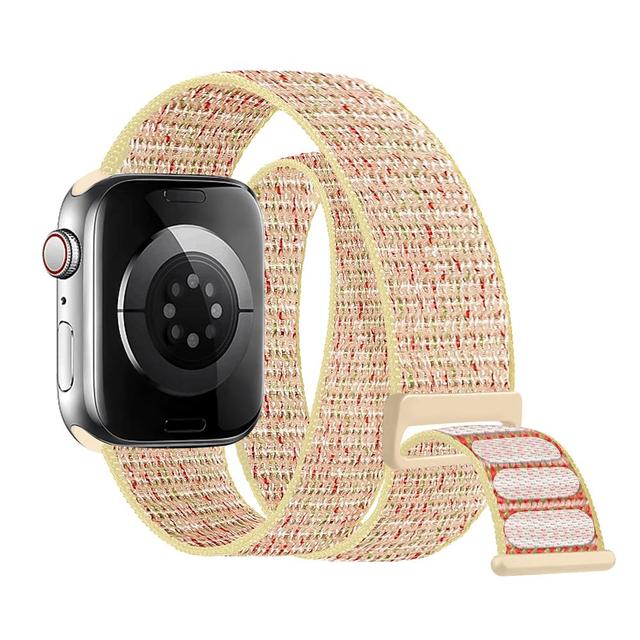 Nylon Loop For Apple Watch Band 44mm 45mm 49mm 40mm 41mm 42mm 38mm Double Tour Bracelet Iwatch Series 7 8 3 4 5 6 Se Ultra Strap - Watchbands