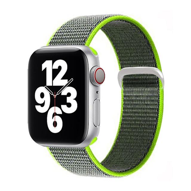 Watchbands 35 Bright Yellow / for 38mm 40mm Sport loop strap for Apple Watch band 40mm 44mm iwatch sereis 6 5 nylon smartwatch bracelet iWatch apple watch 3 band 42mm 38mm|Watchbands|